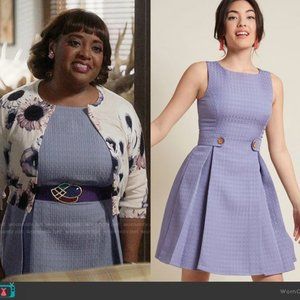 ModCloth So Sixties A-Line Dress in Violet